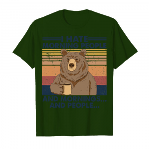 Camping I Hate Morning People Men's T-Shirt Deep Forest