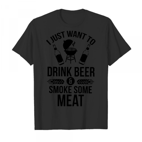 Drink Beer And Smoke Some Meat Men's T-Shirt Black