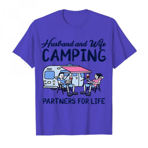 Husband And Wife Camping Men's T-Shirt Iris