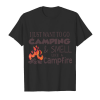 I Just Want To Go Camping Smell Like A Campfire Men's T-Shirt Black