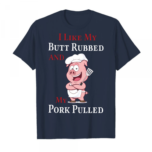 I Like My Pork Pulled Men's T-Shirt Navy