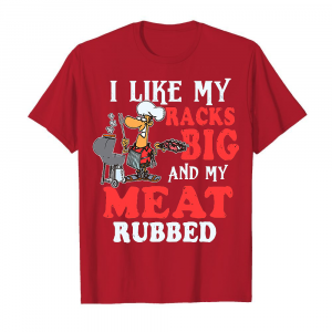 I Like My Racks Big Men's T-Shirt Cardinal