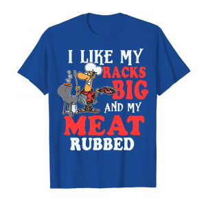 I Like My Racks Big Men's T-Shirt Royal Blue