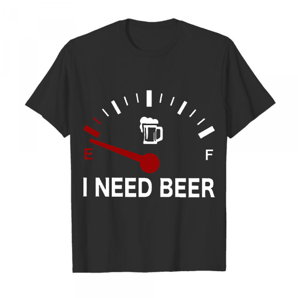 I Need Beer Men's T-Shirt Black