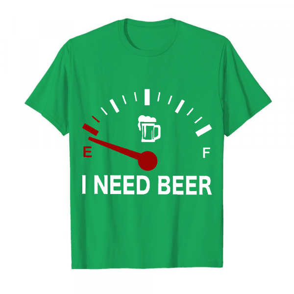 I Need Beer Men's T-Shirt Kelly Green