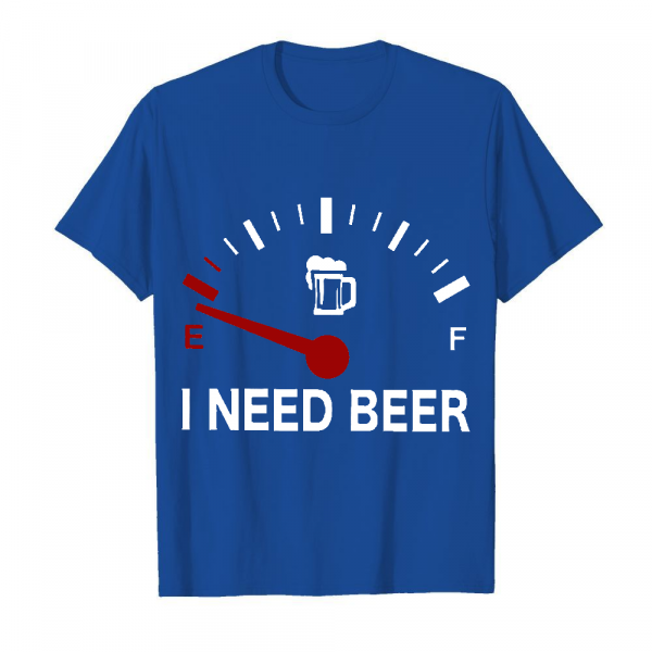 I Need Beer Men's T-Shirt Royal Blue