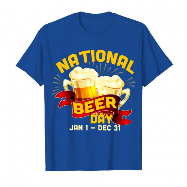 National Beer Day Men's T-Shirt Royal Blue