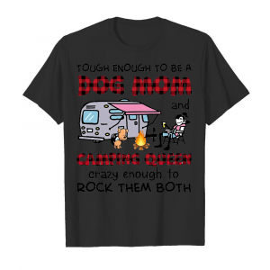 Tough Enough To Be A Dog Mom Men's T-Shirt Black