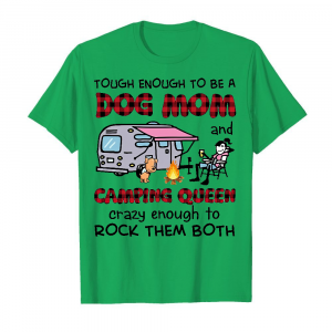 Tough Enough To Be A Dog Mom Men's T-Shirt Kelly Green