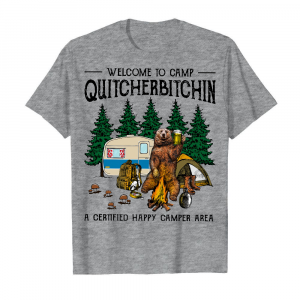 Welcome To Camp Quitcherbichin Men's T-Shirt Sport Grey